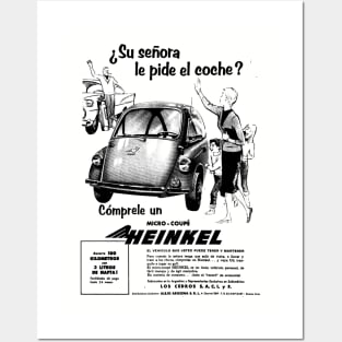 1960s BUBBLE CAR - Spanish language advert Posters and Art